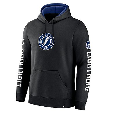 Men's Fanatics Black Tampa Bay Lightning Big City Legacy Fleece Pullover Hoodie