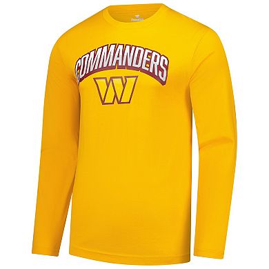 Men's Fanatics Gold Washington Commanders Long Sleeve T-Shirt