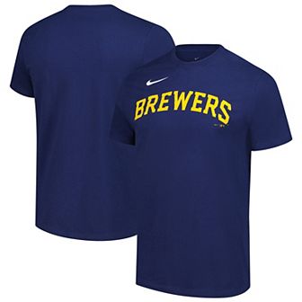 Men's Nike Navy Milwaukee Brewers Sundown T-Shirt