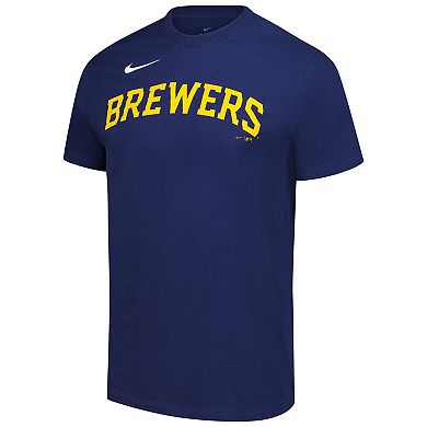 Men's Nike Navy Milwaukee Brewers Sundown T-Shirt