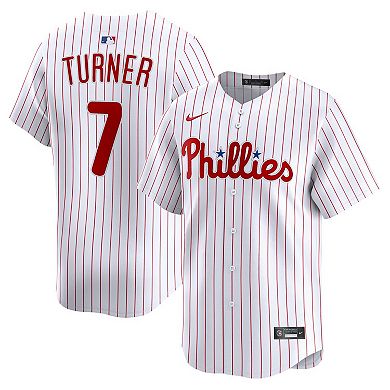 Men's Nike Trea Turner White Philadelphia Phillies Home Limited Player Jersey