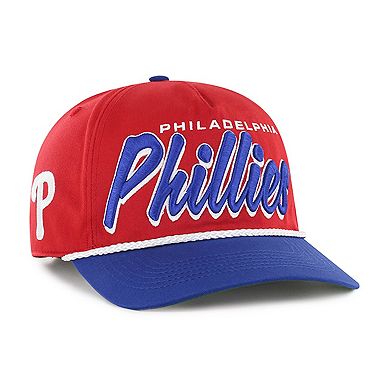 Men's '47 Red Philadelphia Phillies Dropshadow Rope Hitch Adjustable Hat
