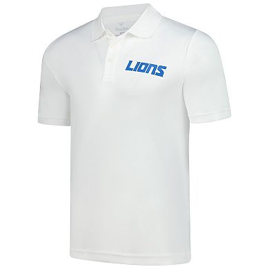 Men's Fanatics White Detroit Lions Polo