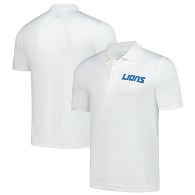 Men's Fanatics White Detroit Lions Polo