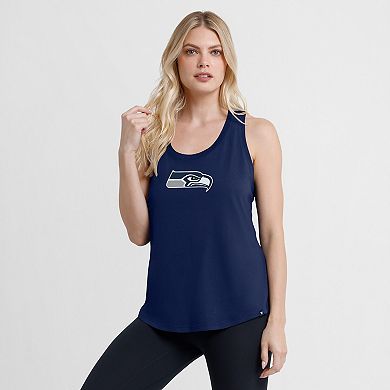 Women's Fanatics College Navy Seattle Seahawks Iron Fan Tank Top