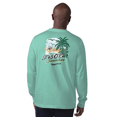 Men's Margaritaville Mint New York Jets It's Five O'Clock Somewhere Long Sleeve T-Shirt