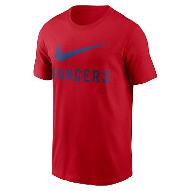 Men's Nike Red Texas Rangers Swoosh T-Shirt