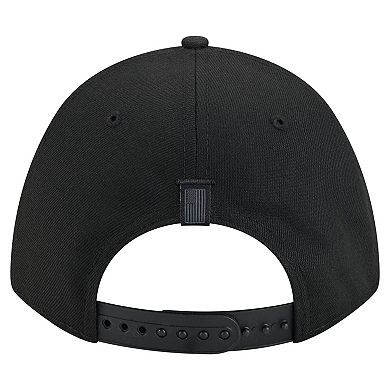 Men's New Era Black Milwaukee Bucks Game Day Flag A-Frame 9FORTY Adjustable Hat