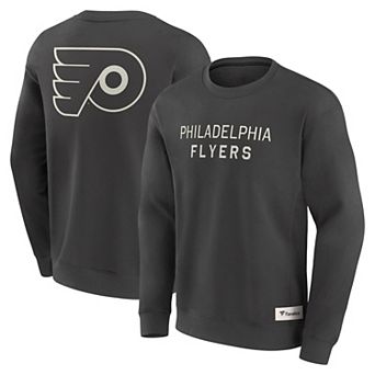 Men's Fanatics Charcoal Philadelphia Flyers Elements Future Ground Lettering Pullover Sweatshirt