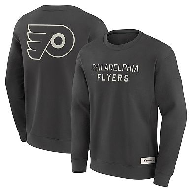 Men's Fanatics Charcoal Philadelphia Flyers Elements Future Ground Lettering Pullover Sweatshirt