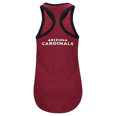 Women's G-III 4Her by Carl Banks Cardinal Arizona Cardinals Tater Racerback Tank Top