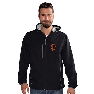Men's G-III Sports by Carl Banks Black San Francisco Giants Double Play Hooded Lightweight Full-Zip Jacket