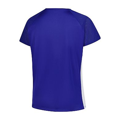 Women's�Profile Royal Toronto Blue Jays Glitter Raglan V-Neck T-Shirt