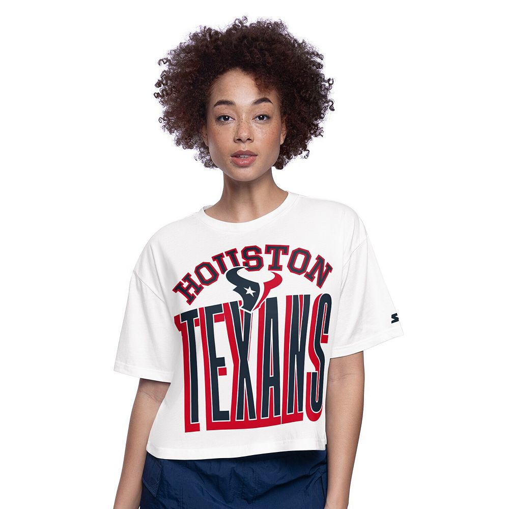 Women's Starter White Houston Texans Play the Ball Boxy