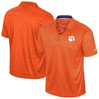 Men's Colosseum Orange Clemson Tigers Sublimated Golf Polo