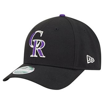 Youth New Era Black Colorado Rockies Player Replica 9FORTY Adjustable Hat