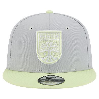 Men's New Era Gray Austin FC Color Pack Two-Tone 9FIFTY Snapback Hat