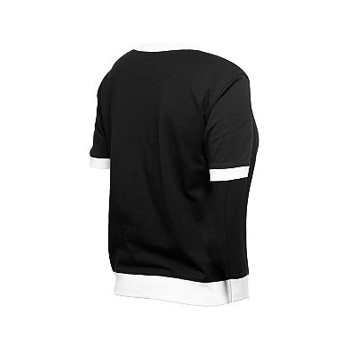 Women's New Era Black Pittsburgh Penguins Game Day Rhinestuds T-Shirt