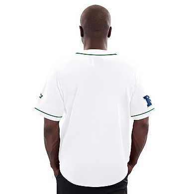 Men's�Starter White Philadelphia Eagles Relay Vintage Full-Button Baseball Jersey