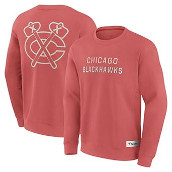 Men's Fanatics Red Chicago Blackhawks Elements Future Ground Lettering Pullover Sweatshirt