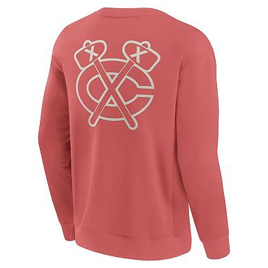 Men's Fanatics Red Chicago Blackhawks Elements Future Ground Lettering Pullover Sweatshirt