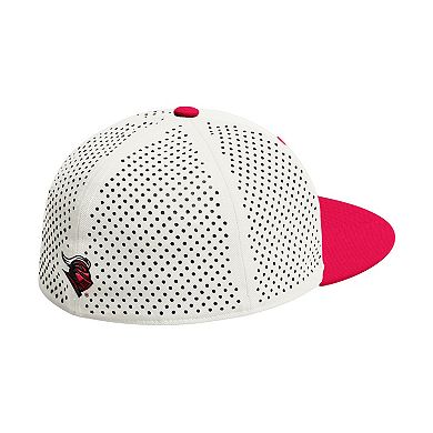 Men's adidas Cream Rutgers Scarlet Knights On-Field Fitted Baseball Hat