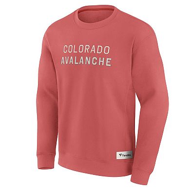 Men's Fanatics Red Colorado Avalanche Elements Future Ground Lettering Pullover Sweatshirt