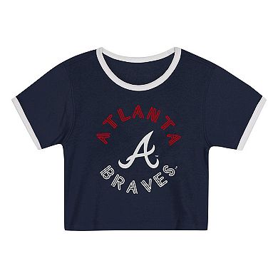 Toddler Navy Atlanta Braves Double Run T-Shirt & Shorts Set