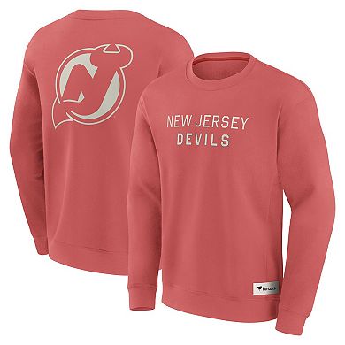 Men's Fanatics Red New Jersey Devils Elements Future Ground Lettering Pullover Sweatshirt