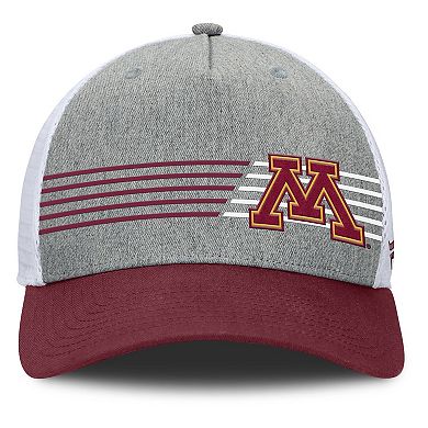 Men's Fanatics Heather Gray/Maroon Minnesota Golden Gophers Profile Trucker Adjustable Hat