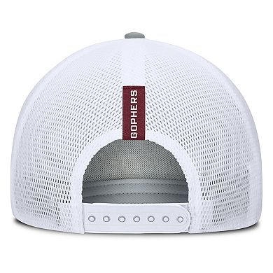 Men's Fanatics Heather Gray/Maroon Minnesota Golden Gophers Profile Trucker Adjustable Hat