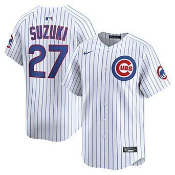 Men's Nike Seiya Suzuki White Chicago Cubs Home Limited Player Jersey