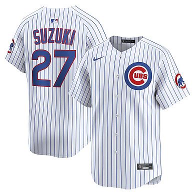 Men's Nike Seiya Suzuki White Chicago Cubs Home Limited Player Jersey