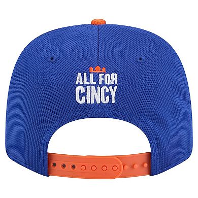 Men's New Era Blue/Orange FC Cincinnati 2025 Jersey Hook 9SEVENTY Stretch-Snap Hat