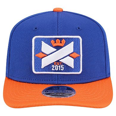 Men's New Era Blue/Orange FC Cincinnati 2025 Jersey Hook 9SEVENTY Stretch-Snap Hat
