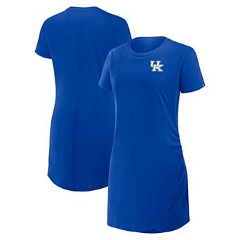 Women's Fanatics Royal Kentucky Wildcats Relaxed Fit Drape T-Shirt Dress