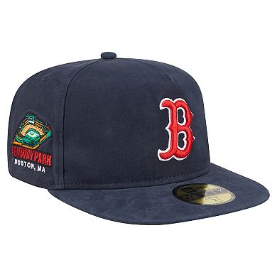 Men's New Era Navy Boston Red Sox Championship Side Flag A-Frame 59FIFTY Fitted Hat