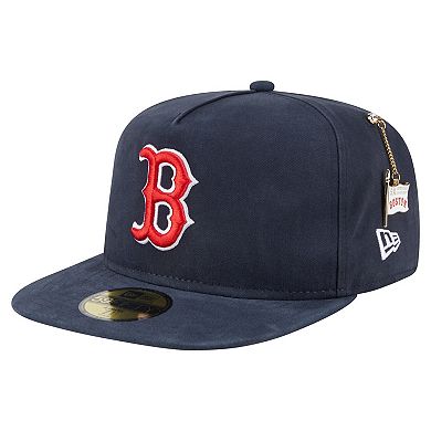 Men's New Era Navy Boston Red Sox Championship Side Flag A-Frame 59FIFTY Fitted Hat