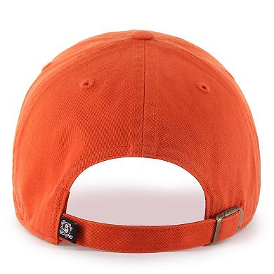 Men's '47 Orange Anaheim Ducks Core Logo Clean Up Adjustable Hat