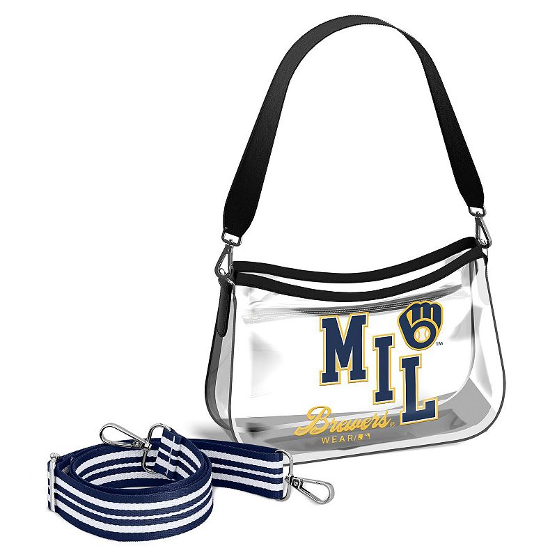 WEAR by Erin Andrews Milwaukee Brewers Clear Stadium Mini Purse, Team