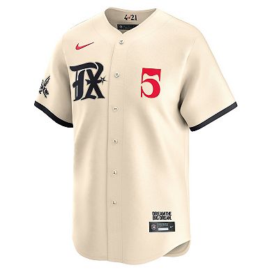 Men's Nike Corey Seager Cream Texas Rangers City Connect Limited Jersey