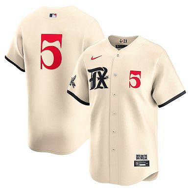 Men's Nike Corey Seager Cream Texas Rangers City Connect Limited Jersey