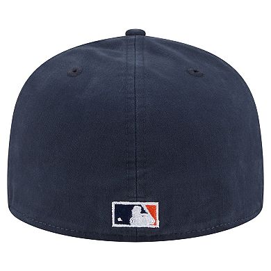 Men's New Era Navy Houston Astros Championship Side Flag A-Frame 59FIFTY Fitted Hat