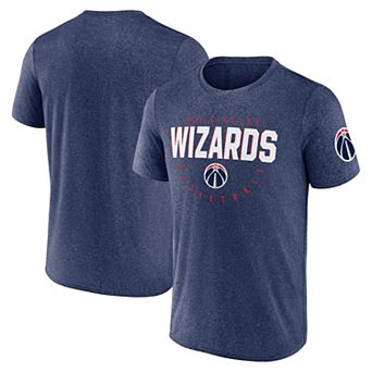 Men's Heather Navy Washington Wizards Block Practice Performance T-Shirt