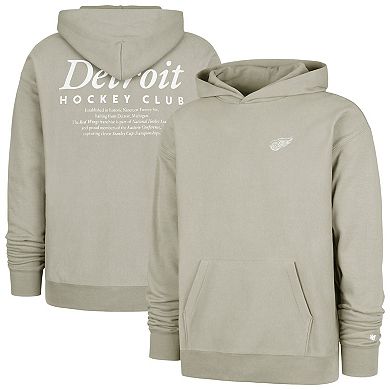 Men's '47 Gray Detroit Red Wings Foundation Pullover Hoodie