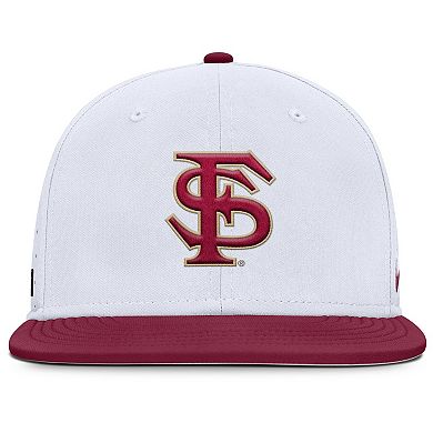 Men's Nike White Florida State Seminoles On-Field Dugout True Performance Fitted Hat