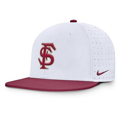 Men's Nike White Florida State Seminoles On-Field Dugout True Performance Fitted Hat