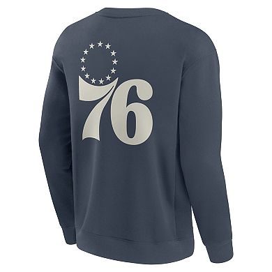 Men's Fanatics Blue Philadelphia 76ers Elements Future Ground Lettering Pullover Sweatshirt