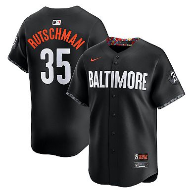 Men's Nike Adley Rutschman Black Baltimore Orioles City Connect Limited Jersey