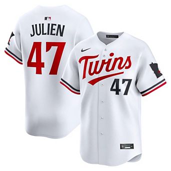 Men's Nike Edouard Julien White Minnesota Twins Home Limited Player Jersey